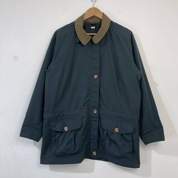 Vintage Patagonia Lined Drawstring Anorak Jacket Size S Green Spring 1993 - Picture 2 of 11